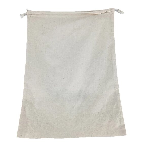 Bryceland’s Canvas Drawstring White Bag with Printed Bryceland’s Name 12"x18" - Picture 4 of 4